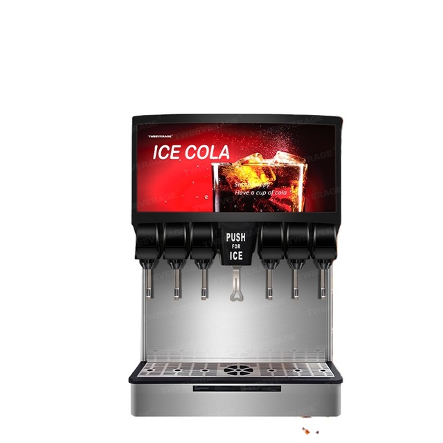 TWBEVERAGE Compact Design Soda Machine with Built-in Ice Maker for Countertop