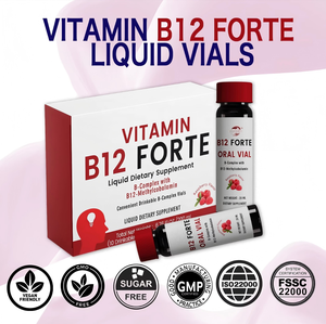 Suplemento Dietético Líquido con <span class=keywords><strong>Vitamina</strong></span> <span class=keywords><strong>B12</strong></span> Sabor Frambuesa, Haccp OEM, para Apoyo Energético, 10 Viales Bebibles - Product Image 4