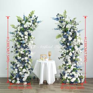 ซุ้มดอกไม้ทำจากผ้าไหมเทียมซุ้มดอกไม้งานแต่งงานแบบแปลกๆ - Product Image 2