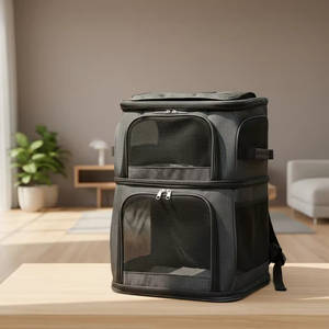 Lüks Köpek Kedi Evcil Hayvan Taşıma Çantası Sırt Çantası Büyük Kapasiteli Katlanabilir Ayarlanabilir Oxford Kumaş Açık Hava Seyahat Taşıyıcısı Kediler Köpekler Küçük Boy - Product Image 5