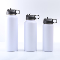 Gourde isotherme portable en acier inoxydable 304 avec couvercle torsadé et large ouverture pour la gym, les voyages, la course à pied, la randonnée et l'aventure