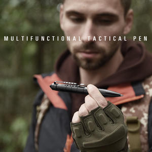 Bolígrafo táctico ZSB-01 de aleación de aluminio, bolígrafo multifuncional EDC para herramientas de supervivencia, regalo, negro y plateado - Product Image 4