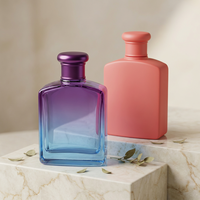 Flacon de parfum vide en verre de 100 ml avec pompe, design moderne et luxueux, fournisseur Anding