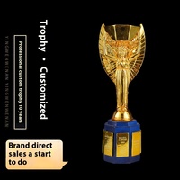 Trophée personnalisé en métal et résine pour le football et le basketball, coupe sportive souvenir pour les équipes sportives avec design Ri Met