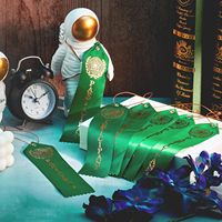 Polyester Ster Laurel Award linten voor evenementenkaarten, 1e plaats prijzen, sport, dans, autoraces, competities
