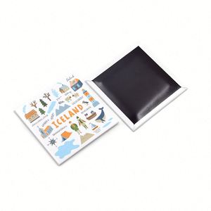 Custom Size Refrigerator Customized Icelandic Snow Mountain Pictures Souvenir Gift Tin <b>Fridge</b> Magnet - Product Image 2