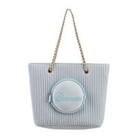 NOHOO Sac fourre-tout de luxe haut de gamme Sac fourre-tout rayé facile à transporter Sac fourre-tout idéal pour un usage quotidien Sac fourre-tout élégant