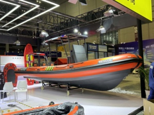 Barco de costilla deportiva Hypalon de PVC de 25 pies, inflable de lujo de <span class=keywords><strong>8</strong></span> <span class=keywords><strong>metros</strong></span> con certificación CE de aluminio, para deriva y Pesca - Product Image 4