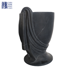 Escultura de Mármol Personalizada, Elegante, Popular, de Lujo, Natural, con Forma de Jarrón Grande para Decoración del Hogar HP-DN0024 - Product Image 1