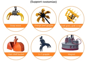 油圧式マグネットグラップル 電動スクラップ磁気グラバー 鉄スクラップ廃棄物用 - Product Image 6