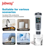 Stylo testeur numérique de la qualité de l'eau rechargeable 3-en-1 0-9999mg/L pour eau potable, purificateur, aquarium, hydroponie CE JUBWAY