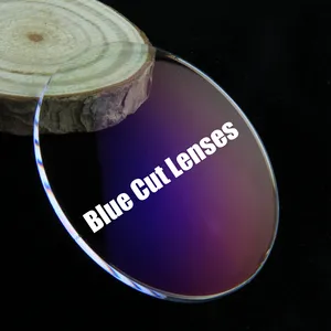 2024 Hot Sale High index optical lens 1.67 Aspheric Single Vision Clear Base Blue Cut AR coating ophthalmic lentes