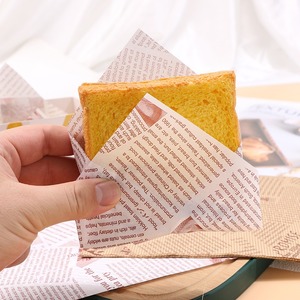 Kraft 18*18 Clear Butter Food <span class=keywords><strong>Burger</strong></span> Embrulho Papel Greaseproof Atacado Papel Fast Food Sandwic Hot Dog Embrulho Papel - Product Image 5