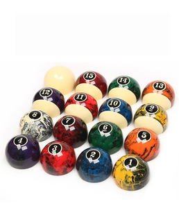 Bolas de Billar de Cristal Coloridas de Ensueño, Taco de Billar Americano de Dieciséis Colores, Accesorios Estándar para Bolas de Billar Grandes - Product Image 4
