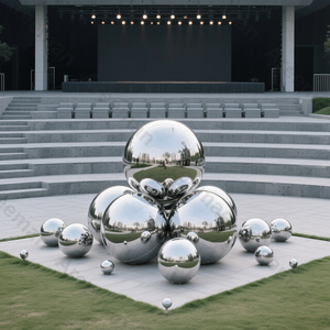 <span class=keywords><strong>Ballon</strong></span> géant réfléchissant en PVC <span class=keywords><strong>gonflable</strong></span> en gros, boule miroir argentée pour la mise en place de fêtes en plein air - Product Image 1