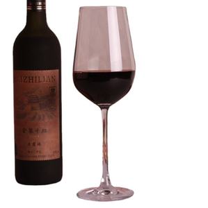 Set di bicchieri di vino rosso di cristallo europeo Design moderno scatola piena con polo nero calice di vetro di cristallo fabbrica fonte diretta - Product Image 6