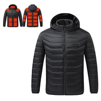 Usine en gros transfrontalier nouveau manteau en coton à capuche pour hommes vingt-une-zone chauffage vingt-une-zone chaud pour couple en plein air