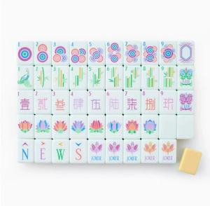Juego de Mahjong Acrílico Ecológico de Lujo Moderno Americano Personalizado, 160 Fichas, Resistente al Agua, con Bolsa Amarilla para Navidad, Oh My <span class=keywords><strong>Poker</strong></span> - Product Image 2