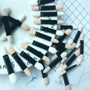 100pcs Double End Eyeshadow Eyeliner Sponge Applicator Sticks Soft Cosmetic Makeup Brush Tools - Product Image 4