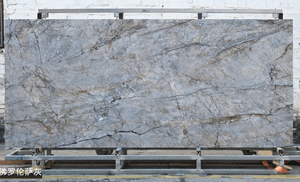 Design moderno perfetto in pietra fiorentina grigio bancone in marmo sinterizzato interno/Hotel/Villa levigato grande lastra impermeabile - Product Image 3