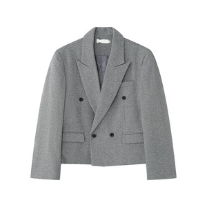 Nuovo Arrivo: <span class=keywords><strong>Blazer</strong></span> Elegante da <span class=keywords><strong>Uomo</strong></span> a Doppio Petto, Manica Lunga, Stile Casual e Comodo - Product Image 2