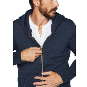 Sweat à capuche rose personnalisé pour homme, coupe ajustée, fermeture éclair, en molleton bouclette 60/40 mélange coton, vêtements de détente de luxe unisexe - Product Image 5