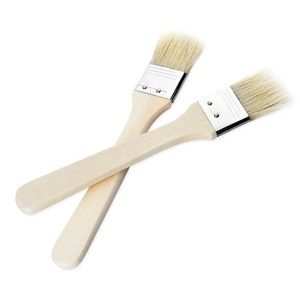 Brosse à poils de porc naturels avec manche en bois, ensemble d'outils de barbecue portables pour la cuisson et l'application d'huile - Product Image 2