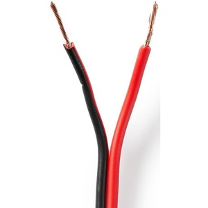 Câble pour enceintes 2x 0,75 mm² 100 m enroulable noir rouge - Product Image 1