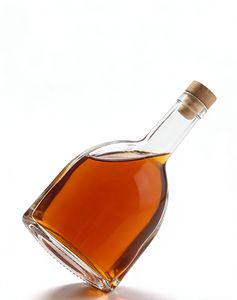 Botellas de Licor de Vidrio Curvo Transparente/Esmerilado de 500ml/700ml/750ml con Tapón de Corcho para Whisky, Brandy, Ron, <span class=keywords><strong>Vodka</strong></span> y Licores - Product Image 2