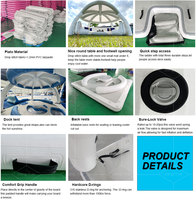 Barra de agua de verano, muelle flotante inflable con tienda, cubierta solar, isla flotante, salón, fiesta, plataforma de ocio, flotante inflable