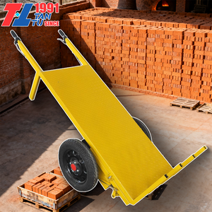 1000W Electric Handheld <strong>Flat</strong> <strong>Cart</strong> Small Dumper Truck Mini Trolley Brick - Product Image 1