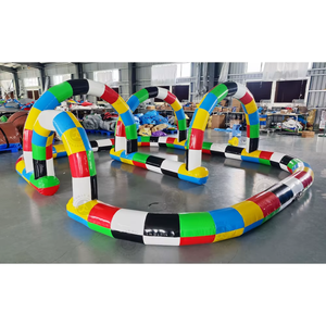 Pista Inflable para Karts, Pista de Carreras Inflable para Go Karts, Pista Inflable para Didi Car, Juego de Carreras Divertido para Niños al Aire Libre - Product Image 2