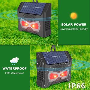 SAIJZEK - Vente en gros - Répulsif à ultrasons pour animaux, alimenté par énergie solaire, pour extérieur - Répulsif contre les serpents, les rongeurs, les souris, les chauves-souris, les chats - Product Image 4