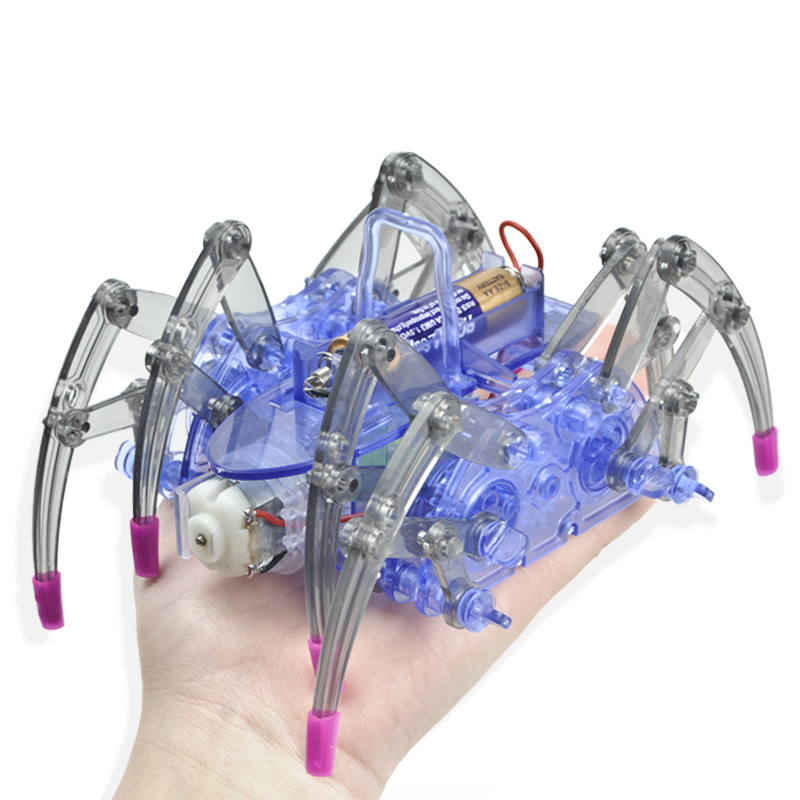 DIY assemble toy set solar powered Spider robot