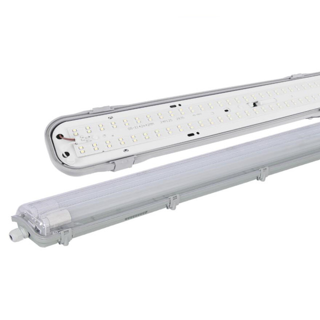 Commercial Industrial Lighting IP65 Waterproof 9W 18W 36W 58W 2FT 4FT 5FT Vapor Tight Linear Led Tri-proof Light for Garage