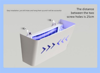 La mejor trampa eléctrica para insectos ultravioleta fácil de instalar, carcasa de Metal blanco para interiores, Hotel, restaurante, matamoscas, sólido