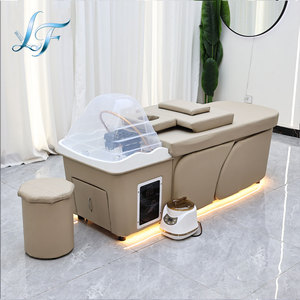 Fauteuil de massage et de lavage capillaire thaïlandais personnalisable en cuir avec circulation d'eau pour salons de beauté mondiaux - Product Image 1
