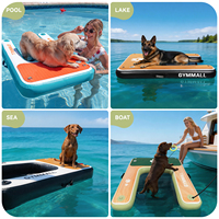 FBSPORT Plateforme de natation flottante, ponton de natation gonflable, ponton de fitness gonflable, ponton flottant, ponton flottant pour chiens