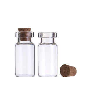 Frasco de Vidrio Transparente Redondo de Buena Calidad, <span class=keywords><strong>Vial</strong></span> de 2 ml con Corcho - Product Image 6
