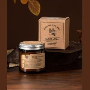 เทียนหอมอโรมาเธอราพีจากถั่วเหลืองสุดหรู ขายส่ง ทำมือ กลิ่นหอมตามสั่ง ชุดของขวัญกลิ่นมะลิ สำหรับคริสต์มาส พร้อมที่ใส่เทียนแก้ว - Product Image 5