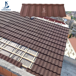Tuiles de toit en métal revêtues de pierre, résistantes aux UV, couleur inaltérable, garantie 30 ans, pour villas en <span class=keywords><strong>altitude</strong></span> - Product Image 4