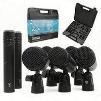 Kit de micros pour grosse caisse de studio TNH CLDMK7, instruments de musique, ensemble de 7 micros avec boîte cadeau pour spectacle sur scène