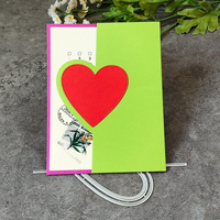AAGU metallo taglio Die Scrapbook in rilievo modello di Album artigianale carta d'invito sfondo cuore Scrapbooking Craft muore