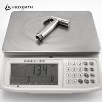 Inoxbath Douchette Bidet Portable en Acier Inoxydable Haute Pression Économe en Eau pour Salle de Bain Shattaf