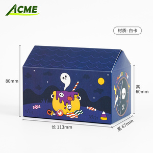 Hot Bán Quan Tài hộp giấy sáng tạo kẹo điều trị hộp tái chế đóng gói biểu tượng tùy chỉnh các tông Quan Tài Hình dạng hộp cho Halloween - Product Image 3