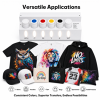 HESHUN Nouveau ET8550 CISS-LET DTF pour Imprimante Epson ET 8550 DTF LETDTF Système d'Alimentation d'Encre Continue Complet Inclut le Réservoir d'Encre Usagée
