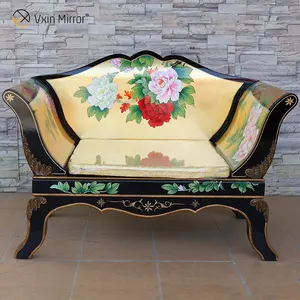 中国古董木制不同画罗汉床沙发躺椅扶手椅
