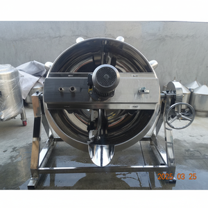 หม้อหุงต้มสเตนเลสขนาดใหญ่ 304 พร้อมเครื่องกวน สำหรับโรงงานปรุงรส - Product Image 1