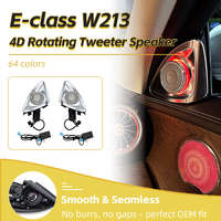 Haut-parleur rotatif 4D lumineux avec 64 couleurs LED et lumière d'ambiance pour Mercedes Classe E E-Coupé W213 E200 E260 E300 E320