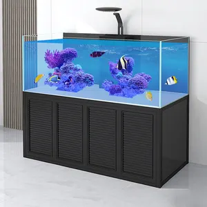 Venta directa de fábrica, Acuario de vidrio ultra-blanco, ecología, tanque de hierba, sala de estar, hogar, tanque de coral, pecera pequeña